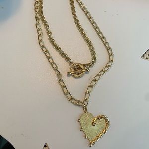 Gold layered necklace